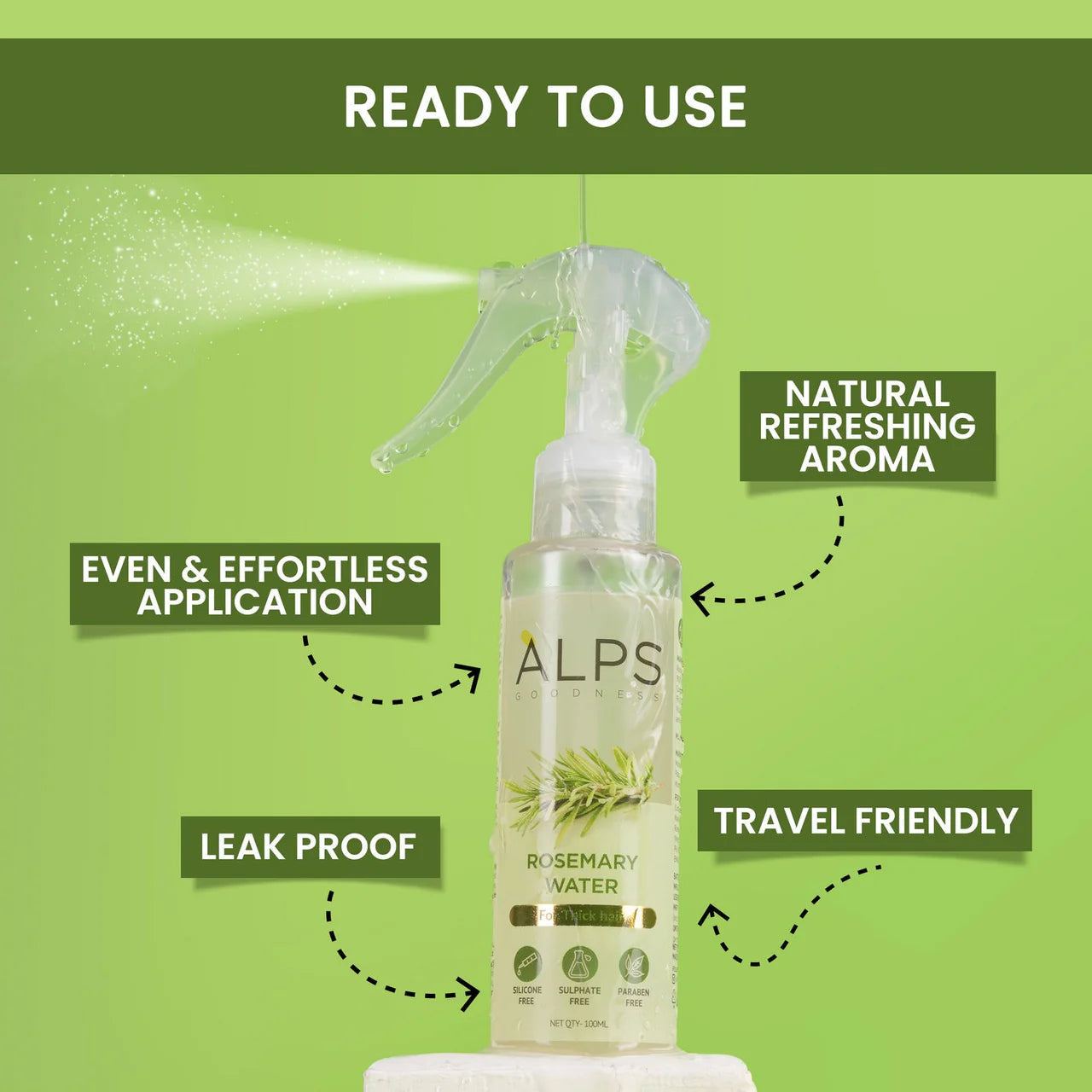 Rosemary Water Spray | For Hair Regrowth (Buy 1 Get 1 Free😍)