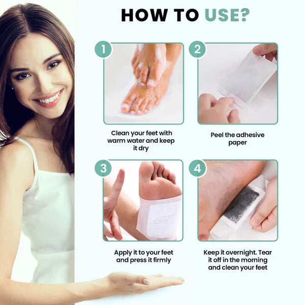 Organic Detox Foot Patches (Set of 10)