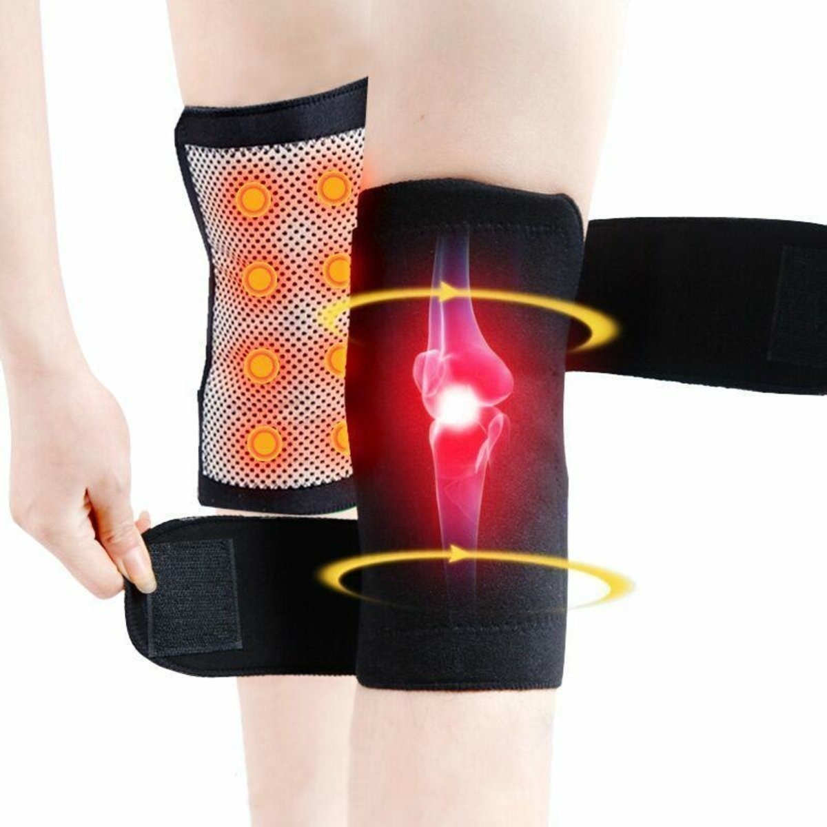 Magnetic Therapy Knee Hot Belt (Pack of 2)