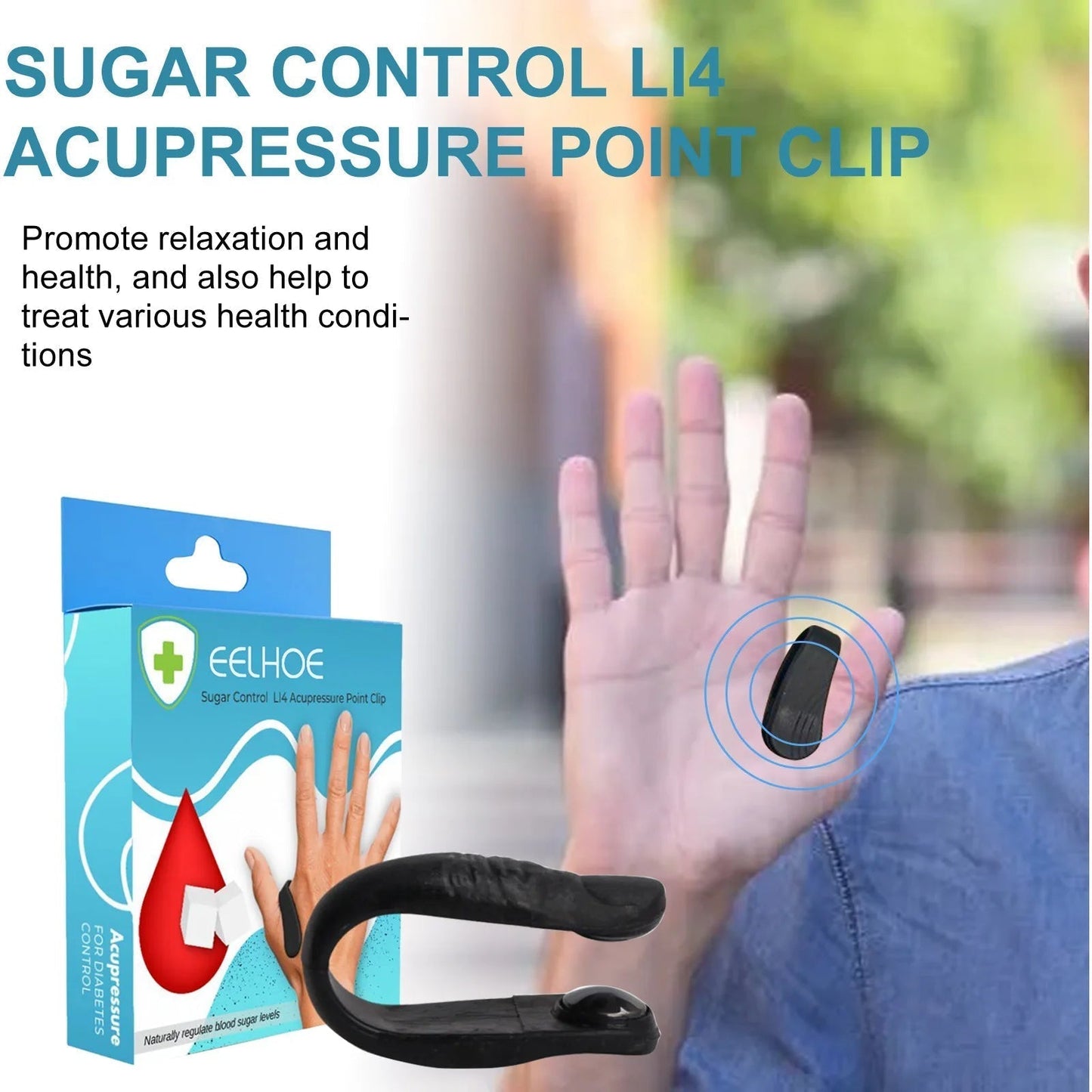 SUGAR CONTROL LI4 ACUPRESSURE POINT CLIP |🔥BUY 1 GET 1 FREE🔥